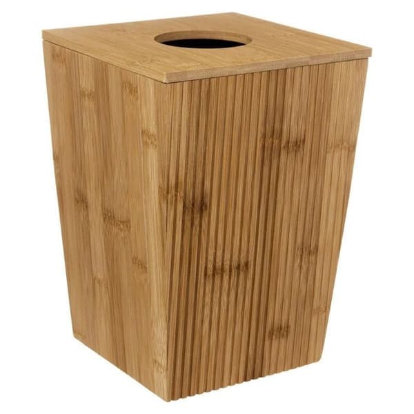 Badrumssoptunna "Okänt land" 6L Beige