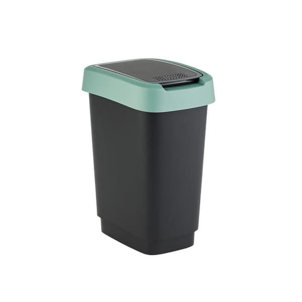 Soptunna Rotho Twist Green Grön Plast 50 L