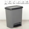 Miniatyrbillede 3 af 7: Skraldespand Curver Mørkegrå Plastik 25 L (5 enheder)