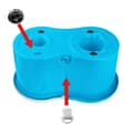 Pikkukuva 5 / 8: Mop with Bucket Esperanza EHS005 Sininen Valkoinen Mikrokuitu