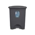 Miniatyrbillede 2 af 4: Papirkurv med pedal Antracit Plastik 30 L (4 enheder)