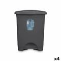Miniatyrbillede 1 af 4: Papirkurv med pedal Antracit Plastik 30 L (4 enheder)