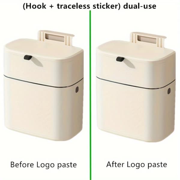 Väggmonterad soptunna, handsfree-lock, luktkontroll,icker Dual-use Modell