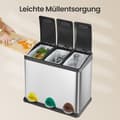 Miniatyrbild 4 av 5: Rootz Waste Bin - Köksavfallsburk - Garbageseparator - Hygienisk pedalanvändning - 46,5 cm x 40,5 cm x 29,5 cm