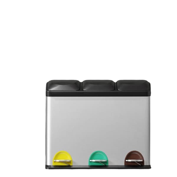 Rootz Waste Bin - Köksavfallsburk - Garbageseparator - Hygienisk pedalanvändning - 46,5 cm x 40,5 cm x 29,5 cm