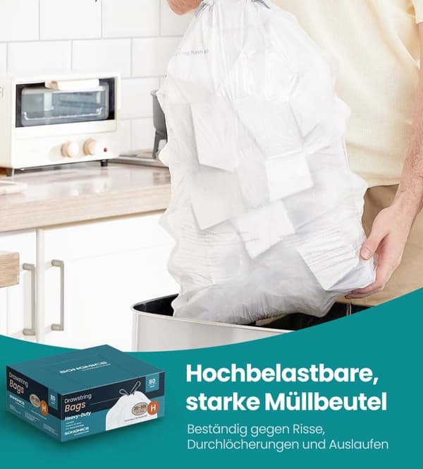 Rootz 30L skraldesposer - skraldespose - affaldssække - Høj holdbarhed - 51 cm x 74 cm