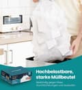 Miniatyrbillede 2 af 7: Rootz 30L skraldesposer - skraldespose - affaldssække - Høj holdbarhed - 51 cm x 74 cm