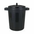 Miniatyrbillede 2 af 2: Skraldespand Dem 50 L Sort 55 x 41 x 54 cm (3 enheder)
