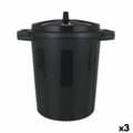 Miniatyrbillede 1 af 2: Skraldespand Dem 50 L Sort 55 x 41 x 54 cm (3 enheder)