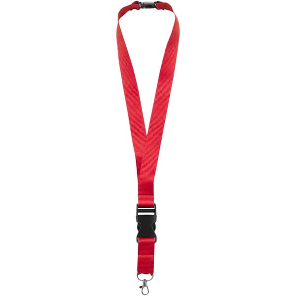 Bullet Yogi Lanyard With Detachable Buckle Red 50 x 2.5 cm
