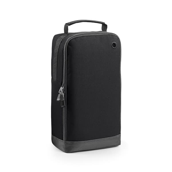 BagBase Sport Shoe / Accessory Bag (8 Litres) (Pack Of 2) Black One Size