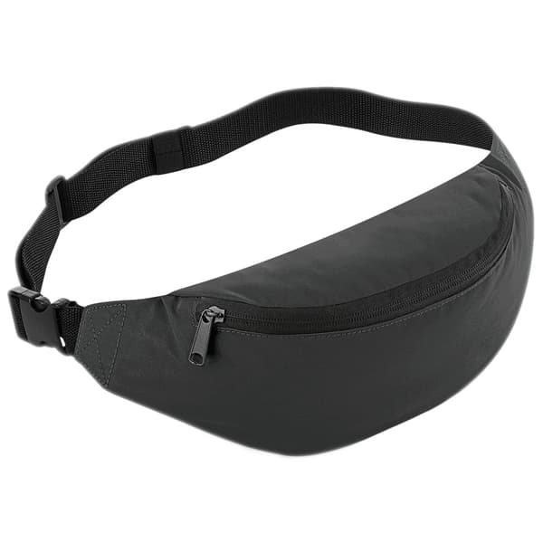 Bagbase Reflective Belt Bag Black Reflective One Size