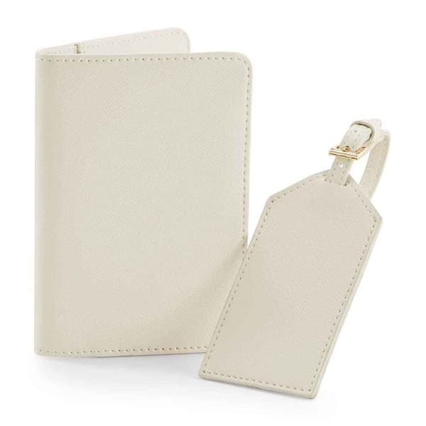 BagBase Faux Leather Boutique Travel Set Oyster One Size