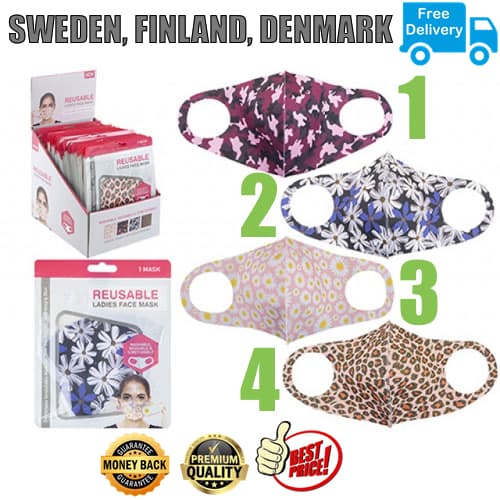 REUSABLE LADIES FACE MASKS 1 pcs