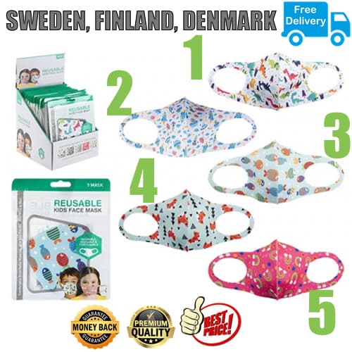 Munskydd Tvättbar 1 pack- Barn