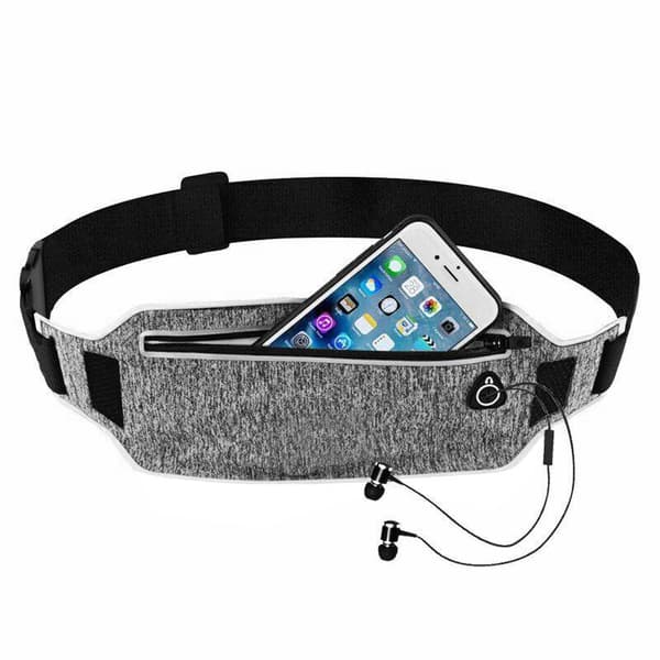 Löparbälte med Mobilfack - Grå och Svart