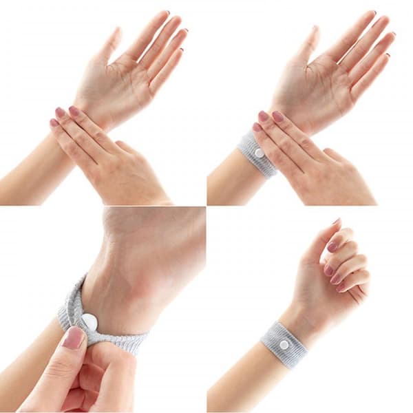2x Armbånd mod Kvalme - Grå