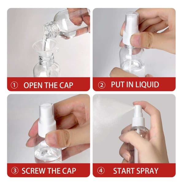 3st Refill Flaska Påfyllning Spray 100ml – Resekit – Parfymrefill