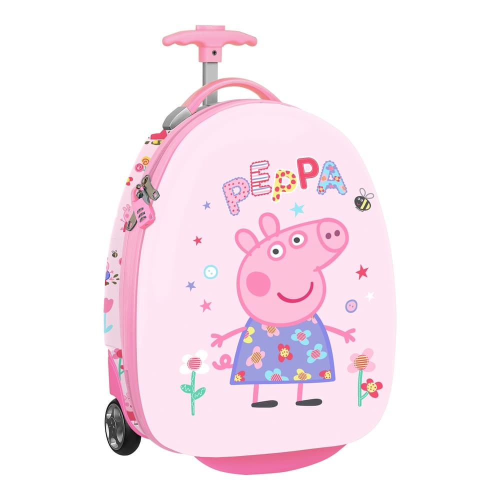 Resväska Peppa Pig Having Fun Rosa 16" (28 x 43 x 23 cm)