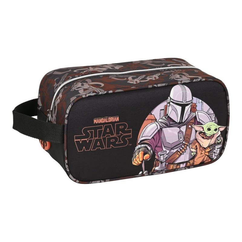 Toilet Bag The Mandalorian The guild Black Brown (29 x 15 x 14 cm)