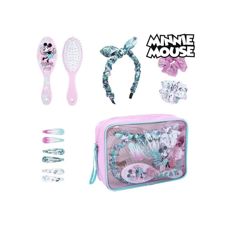 Toilet Bag with Accessories Minnie Mouse (10 pcs)