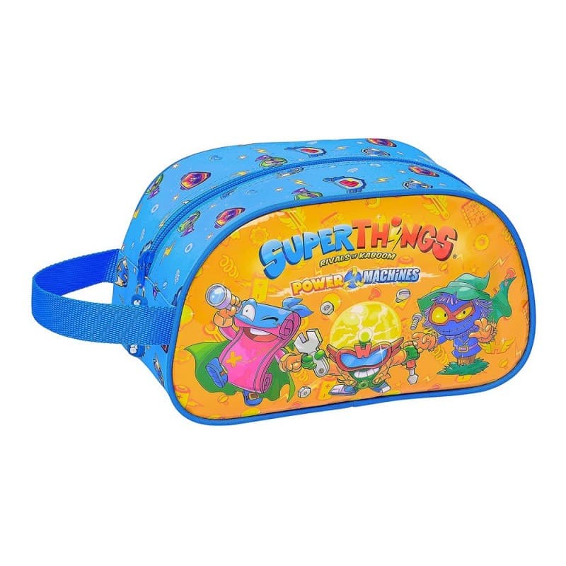 School Toilet Bag SuperThings Serie 7 Blue