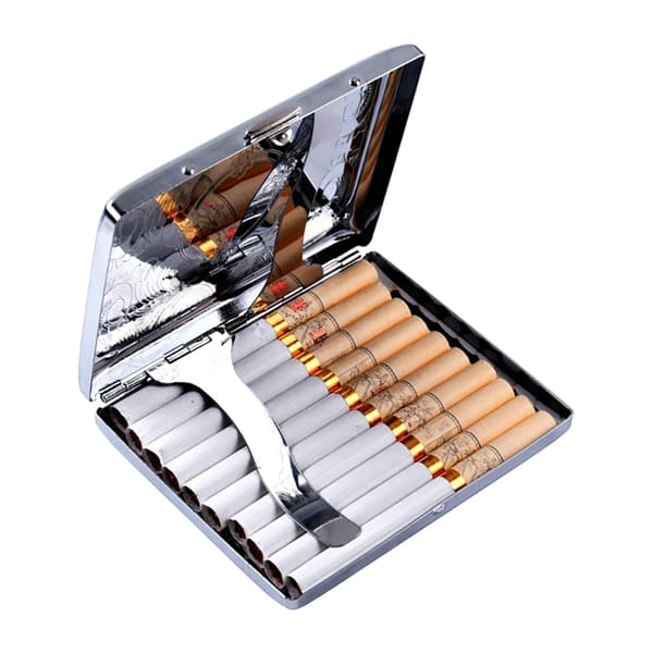 Stilsäkert Cigarett Fodral i Aluminium