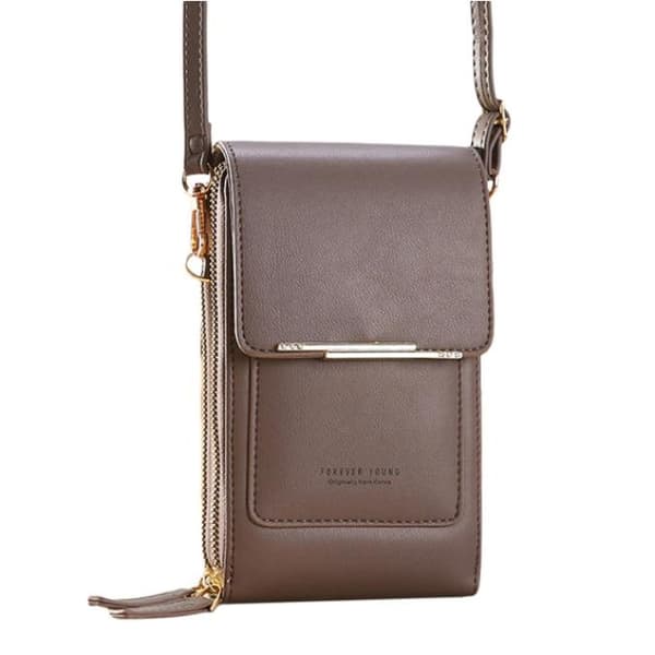 Crossbody skuldertaske til kvinder Mobiltelefon, kortholder pung