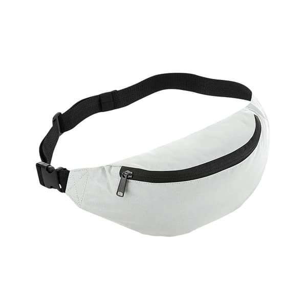 Bagbase Reflective Waist Bag Silver One Size