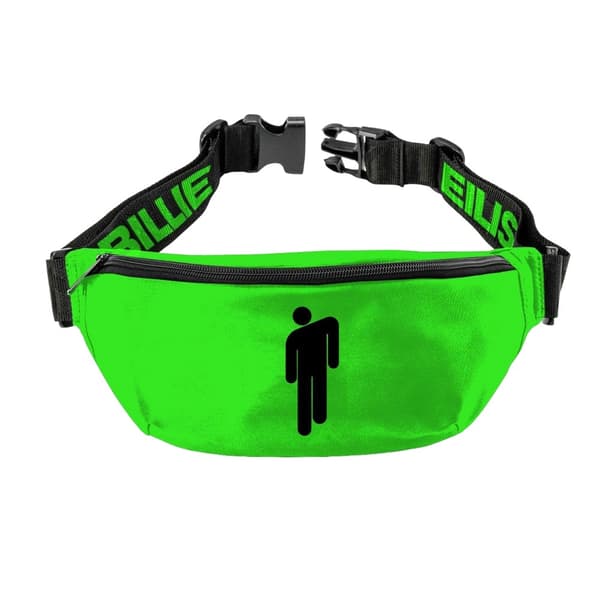 RockSax Bad Guy Billie Eilish Bum Bag Green One Size