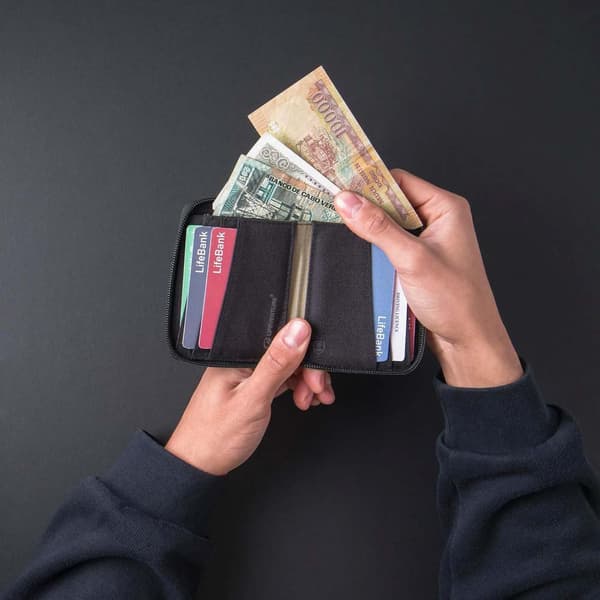Lifeventure Plånbok X-pac Bi-fold Svart