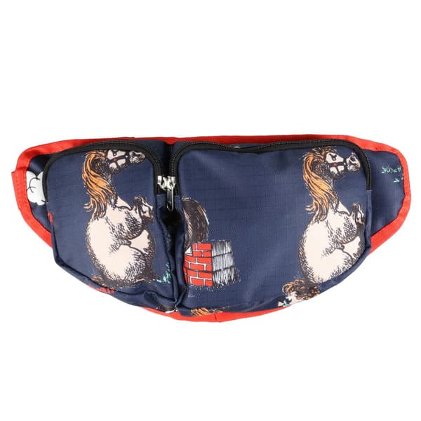Hy Thelwell Collection Practice Makes Perfect Waist Bag Navy/Red One Size