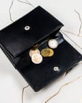Miniatyrbillede 9 af 10: Gavesæt: læderpung til kvinder med lås og nøglering - Peterson