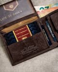 Miniatyrbillede 10 af 10: Gavesæt: pung og nøglering i læder til mænd - Peterson