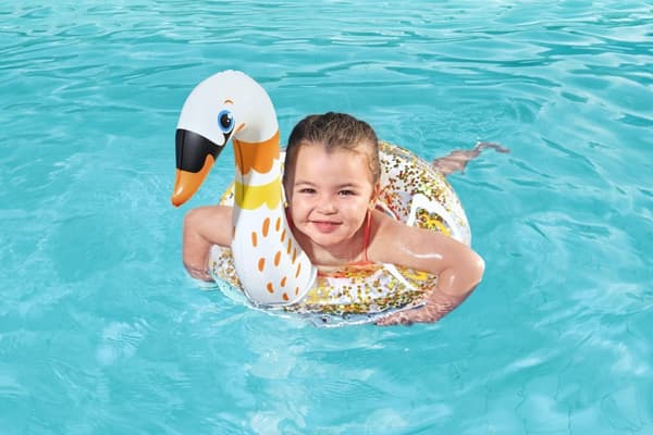Bestway 36306 Glitter Swim Ring Swan 61cm x 58,5cm