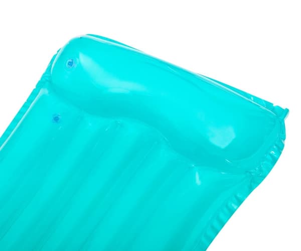 Bestway 44013 oppustelig strandmadras gennemsigtig blå 1,83 mx 76 cm