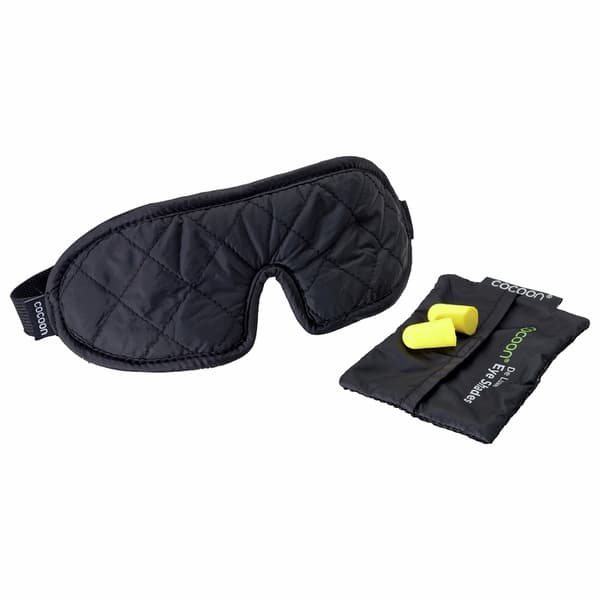 COCOON DE LUXE EYE SHADES Black, ögonmask för flyg