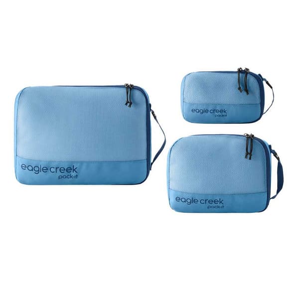 Eagle Creek Pack-it Reveal Cube Set För Bagageorganisering Blå One Size / XS-S-M
