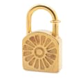 Miniatyrbild 4 av 4: Pre-owned Hermès Gold Plated 1994 Limited Edition Sunflower Cadena Lock Charm Gold