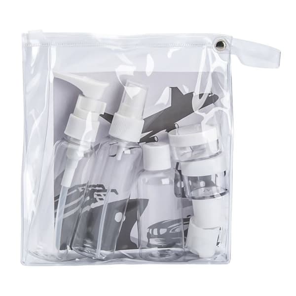 7-pack Travel bottles and containers