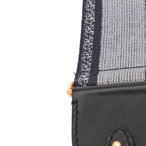 Pre-owned Dior Embroidered Canvas Bag Strap Blue