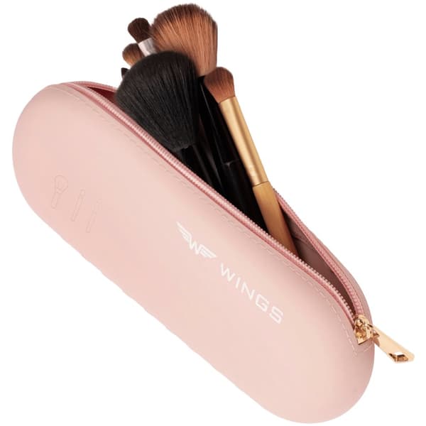 EP01, SILIKON Wings resefodral för borste, ROSA