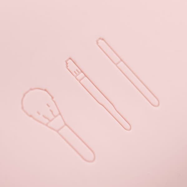 EP01, SILIKON Wings resefodral för borste, ROSA