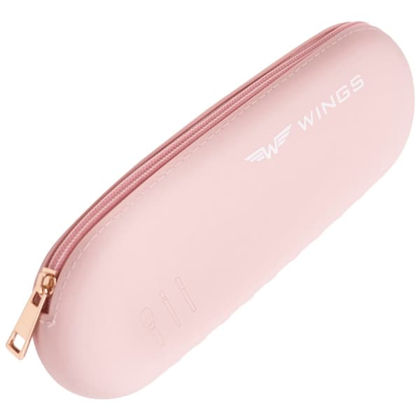 EP01, SILIKON Wings resefodral för borste, ROSA