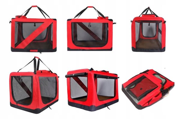 Sammenklappelig transportkasse til små hunde 50x35x35cm S