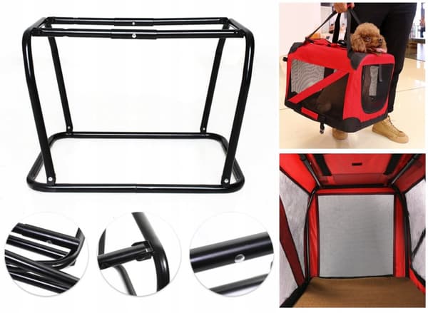 Sammenklappelig transportkasse til små hunde 50x35x35cm S