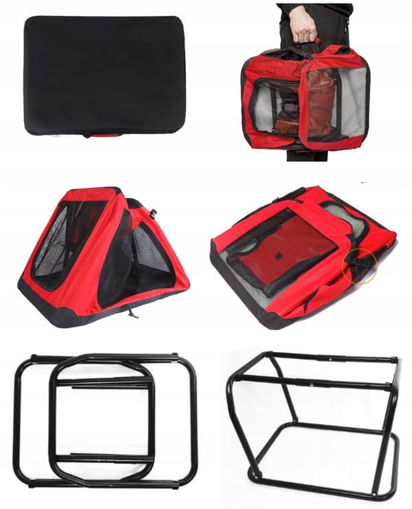 Sammenklappelig stor hundetaske 95x65x65cm XL