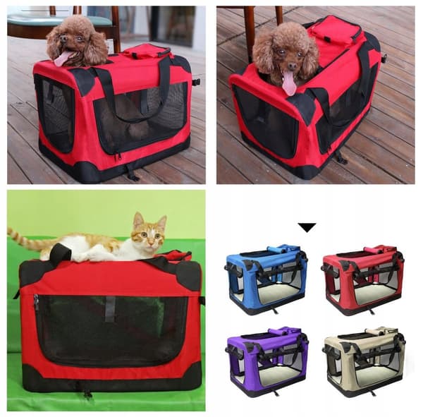 Sammenklappelig stor hundetaske 95x65x65cm XL