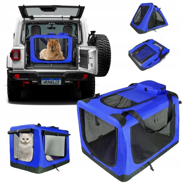 Sammenklappelig stor hundetaske 95x65x65cm XL
