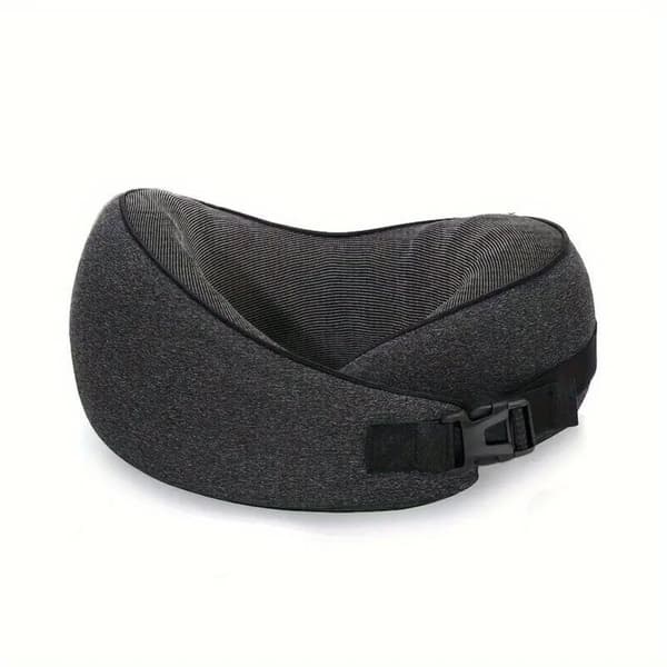 ComfortMax Rejsepude, Memory Foam Fyld, Åndbar Bambusbetræk,Sort